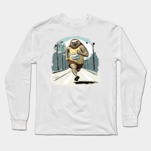 Sloth Running Long Sleeve T-Shirt